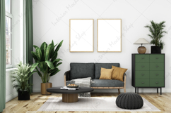Mock up, Frame mockup in interior, Living room Mockup Product Image 2