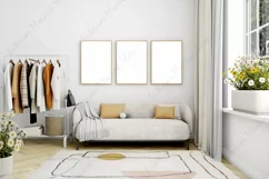 Frame Mockup Living Room, PSD JPG PNG Product Image 2