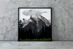 Landscape clipart|Mountain PNG Sublimation design Product Image 3