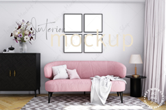 Mock up, Frame mockup in interior, Living room Mockup Product Image 1