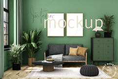 Mock up, Frame mockup in interior, Living room Mockup Product Image 1