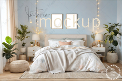 Mock up, Frame mockup in interio, Bedroom Mockup Product Image 2