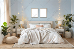 Mock up, Frame mockup in interio, Bedroom Mockup Product Image 1
