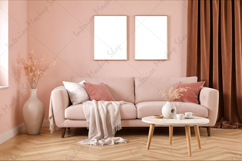 Mock up, Frame mockup in interior, Living room Mockup Product Image 2