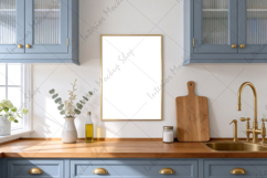 Kitchen frame mockup PSD PNG JPG Product Image 2