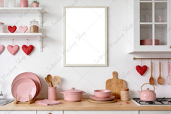 Kitchen frame mockup PSD PNG JPG Product Image 2