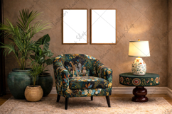 Mock up, Frame mockup in interior, Living room Mockup Product Image 2