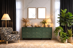 Mock up, Frame mockup in interior, Living room Mockup Product Image 2