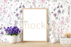 Mock up, Frame mockup in interior PSD JPG Product Image 1