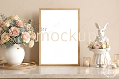 Mock up, Frame mockup in interior PSD JPG Product Image 1