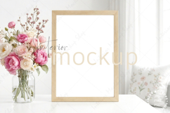 Mock up, Frame mockup in interior PSD JPG Product Image 1
