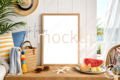 Frame Mockup Summer Interior PSD JPG PNG Product Image 1