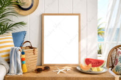 Frame Mockup Summer Interior PSD JPG PNG Product Image 2