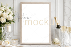 Mock up, Frame mockup in interior PSD JPG Product Image 1
