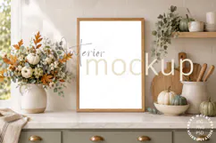 Kitchen frame mockup PSD PNG JPG Product Image 1