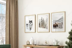 Christmas Frame Mockup| Wood Frame Mockup JPG and PSD Product Image 2