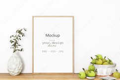 Framed mockup in Kitchen room, Mockup PSD JPG PNG Product Image 1