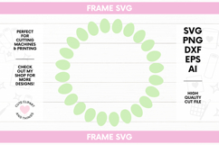 Frame SVG | Egg Frame SVG | Oval Frame Product Image 1