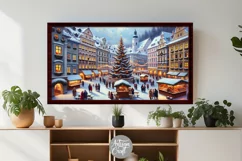 Christmas market Frame TV art | Christmas Frame TV art Product Image 3