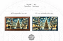 Christmas Frame TV art, Christmas market, Christmas tree Product Image 2