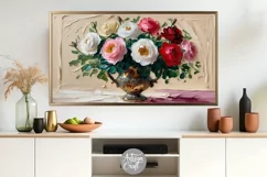 Rose Frame TV Art, Valentine Frame TV art, rose wallpaper Product Image 6