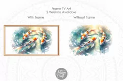 Koi fish watercolor painting, Frame Tv Art Koi, Frame Tv Art Product Image 2