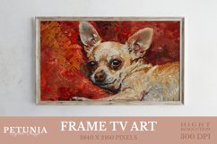 a digital frame tv art design being shown on a Samsung frame tv art software.