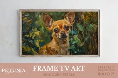 a digital frame tv art design being shown on a Samsung frame tv art software.