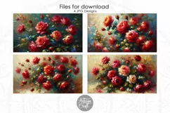 Red rose Frame TV art, Valentine Frame TV art, red roses Product Image 5