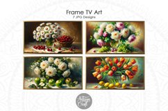 Flowers fruit Still life Frame TV art, Impressionist art Product Image 2