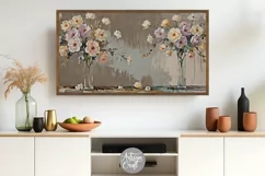 Frame Tv Art showing painting of flowers 