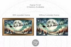 Santa flying Frame TV art, Christmas Frame TV art Product Image 3