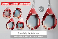 Earring teardrop Frame Valentine Product Image 1