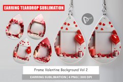 Earring teardrop Frame Valentine Product Image 1