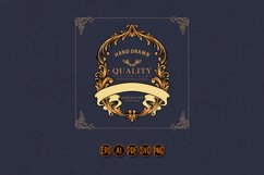 Frame vintage premium with classic ribbon Product Image 1