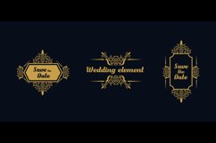 Frame wedding collection with vintage luxury ornament Product Image 2