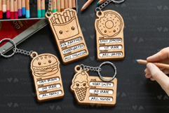 School Name Badge SVG | Back to School Keychain Product Image 2