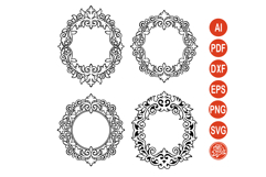 Victorian Frames SVG Bundle Product Image 1