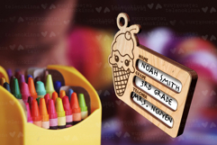 School Name Badge SVG | Back to School Keychain Product Image 3