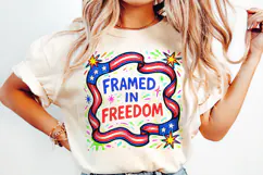 Patriotic Red, White and Blue, Sublimation|4th of July PNG Product Image 3
