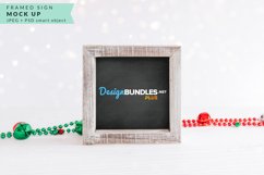 Framed Tiered Tray Sign | Christmas Mock up Product Image 1