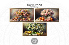 Flowers fruit Still life Frame TV art, Impressionist art Product Image 3