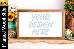  Wester  Framed Wood Sign Mockup 