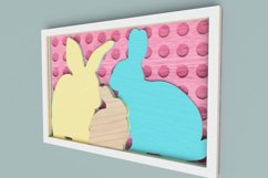 Easter Laser Cut file - Framed Bunny Family Product Image 4