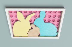 Easter Laser Cut file - Framed Bunny Family Product Image 3