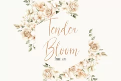 Watercolor Tender Flowers Clipart - Watercolor Floral Product Image 1