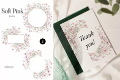 Watercolor Soft Pink Flowers Bouquets - Watercolor Floral Product Image 2