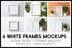 6 White Frames Mockups Bundle PNGs I Frame Mockup Product Image 2