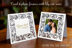 Frames for cards and photos with cut-out lilies Product Image 1