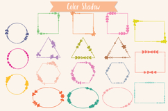 Colored Geometric Frames | Decorative Border | Floral Wreath Product Image 6